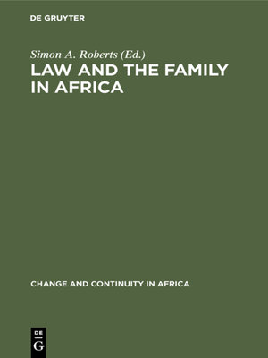 cover image of Law and the Family in Africa